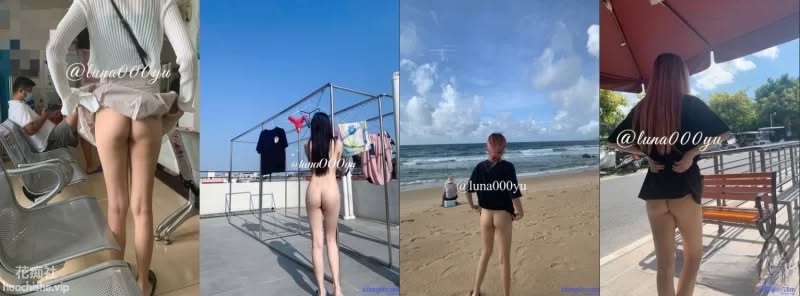 Luna000yu 极品无毛白虎美女 光屁屁露出预览图13