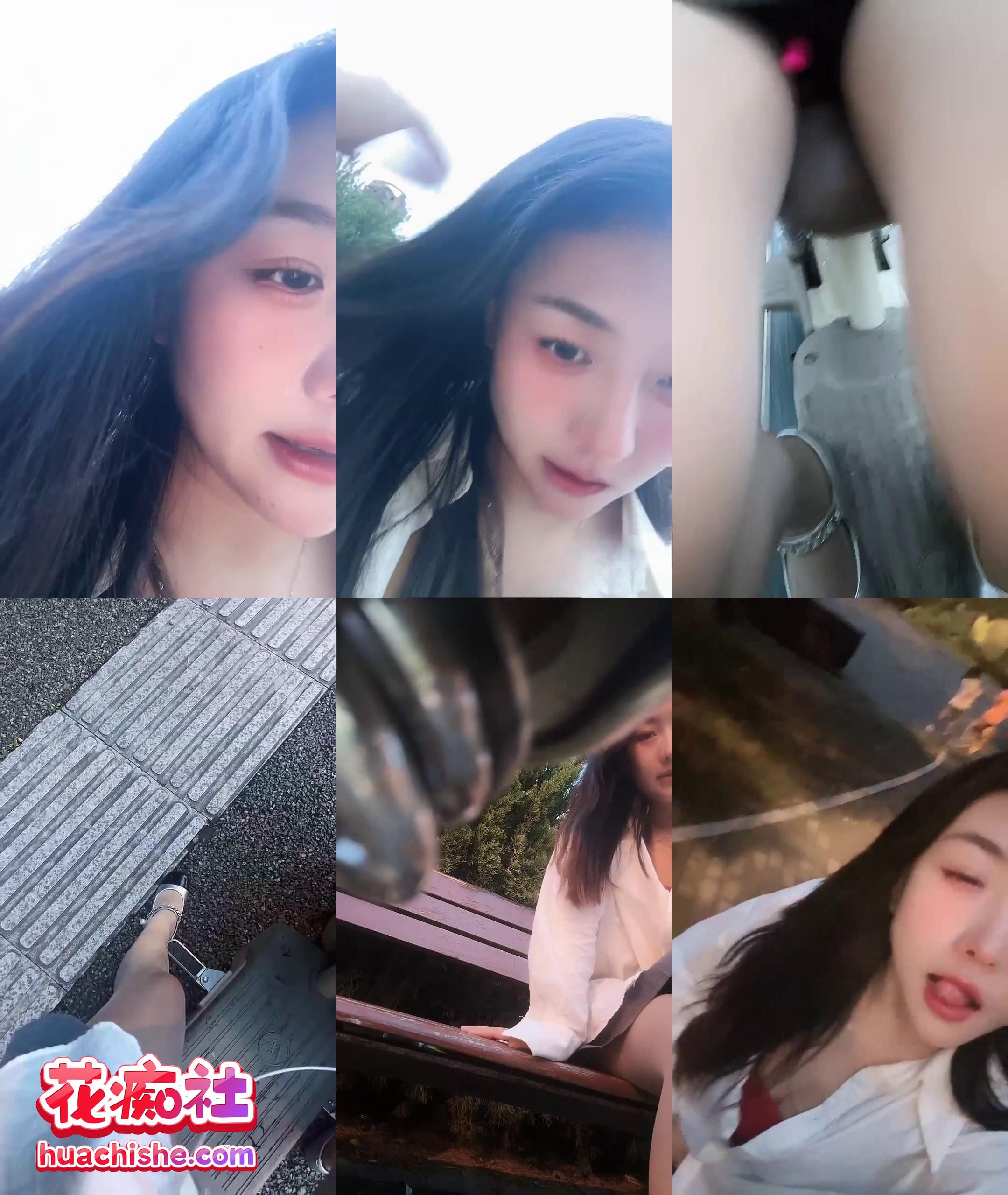 野菜呀 高跟黑丝户外自慰喷水预览图08